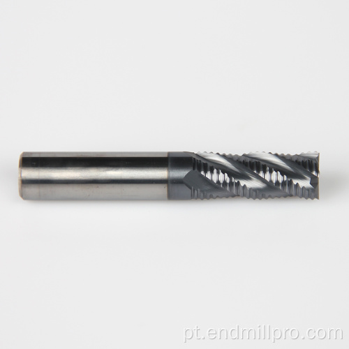 Solid Carbide 4 Flutes Roughing End Mill para aço